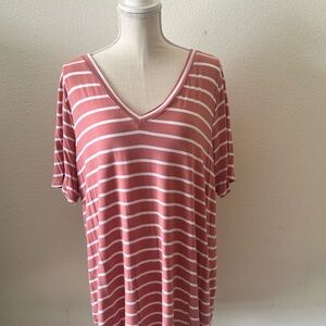 Zenana Coral Stripe top